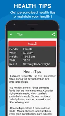 BMI Calculator & WHR Ratio android App screenshot 4